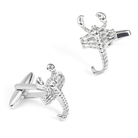 Scorpion Cufflink // Silver