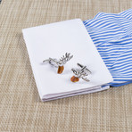 Antlers Cufflink // Silver