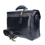 Graziano Leather Briefcase (Blue)