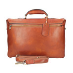 Graziano Leather Briefcase (Blue)