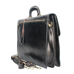 Milvio Leather Briefcase (Brown)