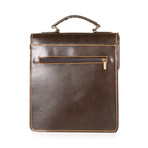 Serio Leather Briefcase (Black)