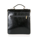 Serio Leather Briefcase (Black)