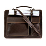 Maestro Leather Briefcase (Black)