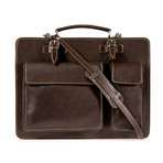 Maestro Leather Briefcase (Black)