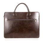 Riccardo Leather Briefcase (Black)