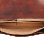 Milvio Leather Briefcase (Brown)