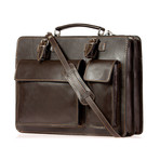 Maestro Leather Briefcase (Black)