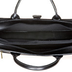 Riccardo Leather Briefcase (Black)