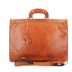 Milvio Leather Briefcase (Brown)