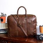 Donatello Leather Briefcase (Black)