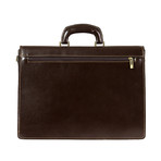 Caravaggio Leather Briefcase (Brown)