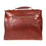 Federico Leather Briefcase (Brown)