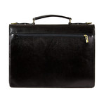 Raffaello Leather Briefcase (Cognac)