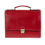 Raffaello Leather Briefcase (Cognac)