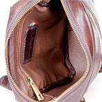 Martino Leather Shoulder Bag (Brown)