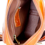 Martino Leather Shoulder Bag (Brown)