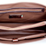 Federico Leather Briefcase (Brown)