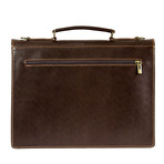 Raffaello Leather Briefcase (Cognac)