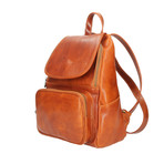 Zeffy Leather Backpack (Brown)