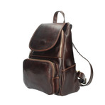 Zeffy Leather Backpack (Brown)