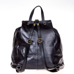 Jane Leather Backpack (Black)