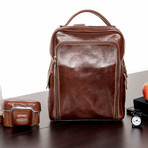 Copernico Leather Backpack (Cognac)