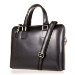 Giulio Leather Briefcase (Black)