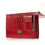 Raffaello Leather Briefcase (Cognac)