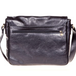 Paride Leather Handbag (Black)