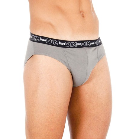 Stretch Briefs // Anthracite + White // Pack of 2 (Small)