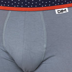 Seamless Boxers // Gray + White // Pack of 2 (Small)