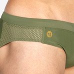 Skipper Swim Brief // Olive (XS)