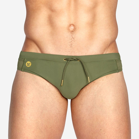 Skipper Swim Brief // Olive (XS)