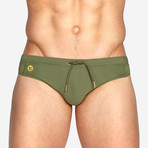 Skipper Swim Brief // Olive (XS)