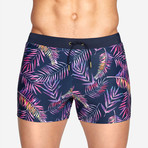 Paradise Swim Short // Navy + Pink (XL)