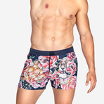 Tattoo Swim Short // Navy (XL)