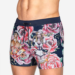 Tattoo Swim Short // Navy (XL)