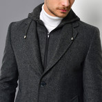 Plato Overcoat // Patterned Anthracite (Small)