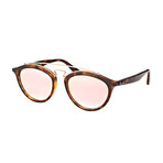 Unisex Oval Double Bridged Sunglasses // Tortoise + Copper