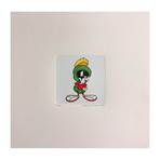 Marvin The Martian // Think // Hand Painted Cartoon Etching (Unframed)