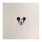 Mickey Mouse // Face // Hand Painted Cartoon Etching (Unframed)