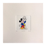 Mickey Mouse // Top Hat // Hand Painted Sowa & Reiser Etching #D/500