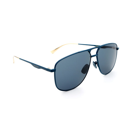 Men's GG0336S-003 Aviator Sunglasses // Blue