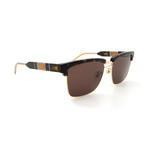 Men's GG0603S-003 Clubmaster Sunglasses // Gold + Havana