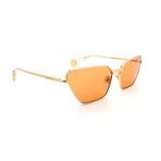 Unisex GG0538S-004 Cat Eye Sunglasses // Gold + Orange