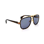 Men's GG0448S-004 Square Sunglasses // Havana + Light Blue