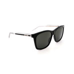 Men's GG0558S-002 Square Polarized Sunglasses // Black + Gray