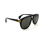 Men's GG0525S-001 Aviator Sunglasses // Black