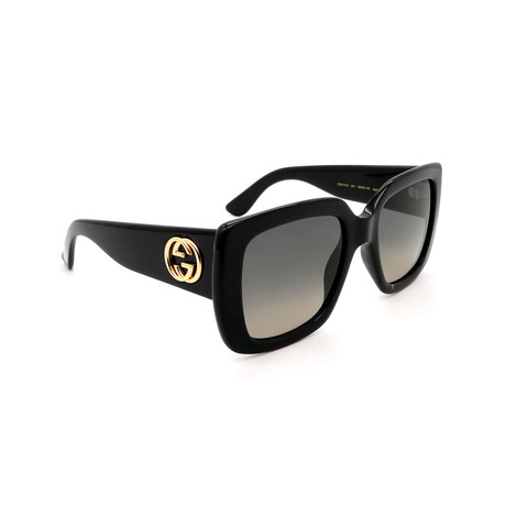 Gucci // Ladies // GG0141S-001 Square Sunglasses // Black + Gray Gradient